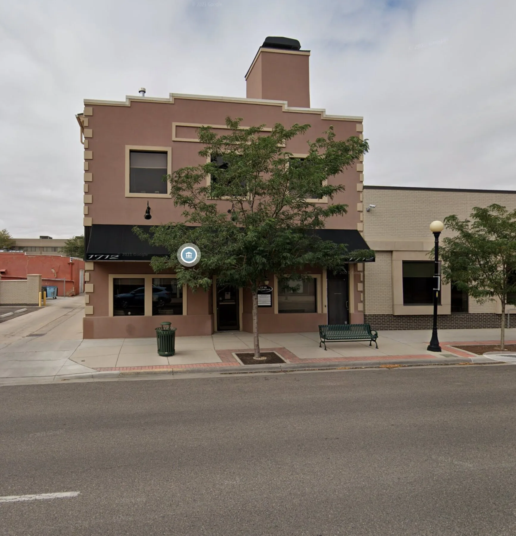 AC55ID Acid Nation Wyoming registered-agent and address-service WebP exhibit showing public street-level context for 1712 Pioneer Avenue with no reporting-side identifiers.